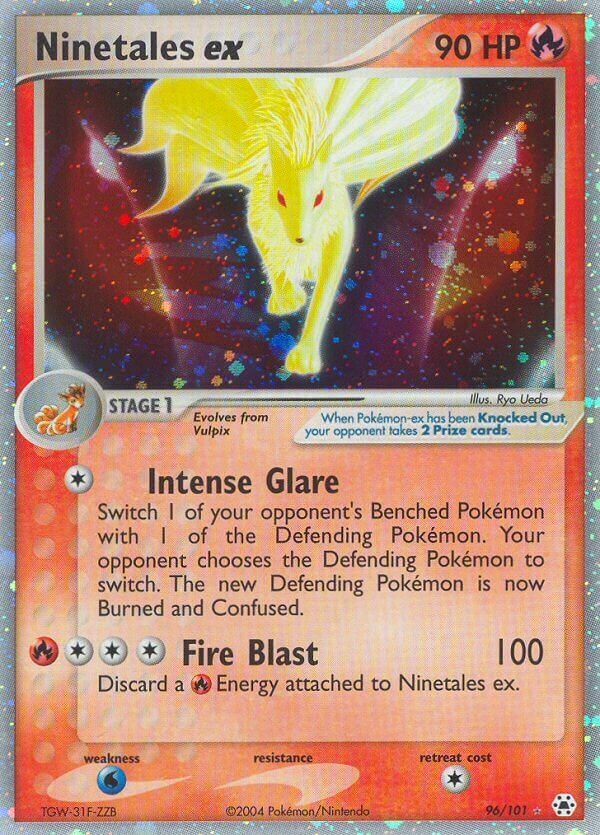 Ninetales ex 096/102 — EX Hidden Legends (English Pokémon TCG card)