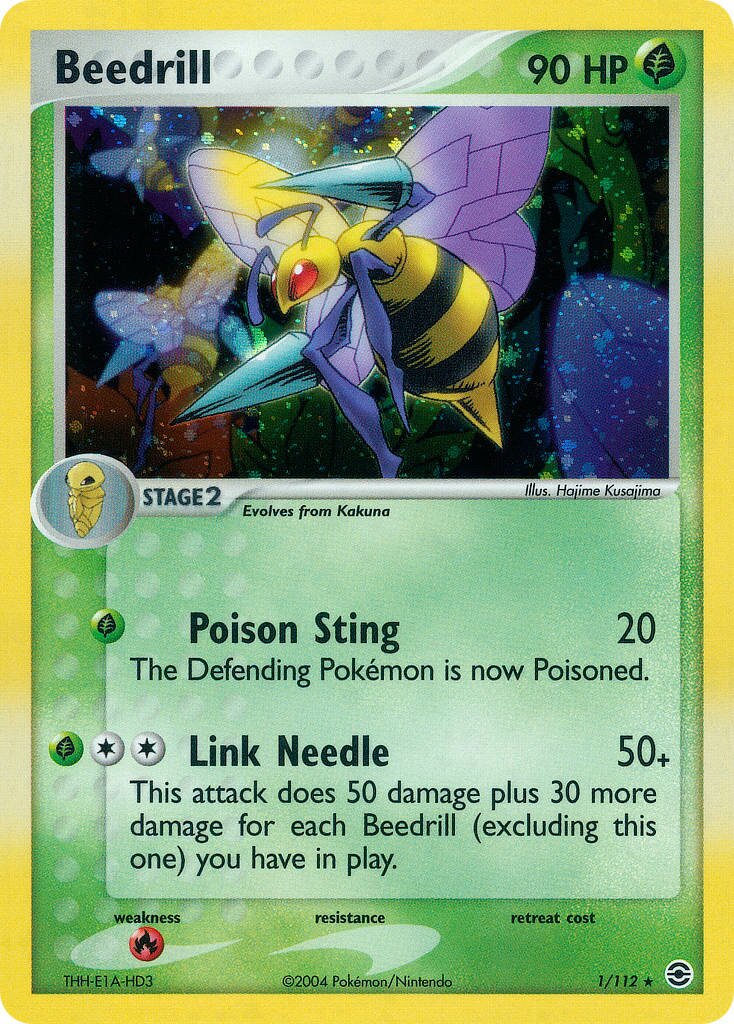 Beedrill 001/116 — EX FireRed & LeafGreen (English Pokémon TCG card)