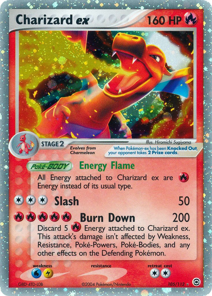 Charizard ex 105/116 — EX FireRed & LeafGreen (English Pokémon TCG card)