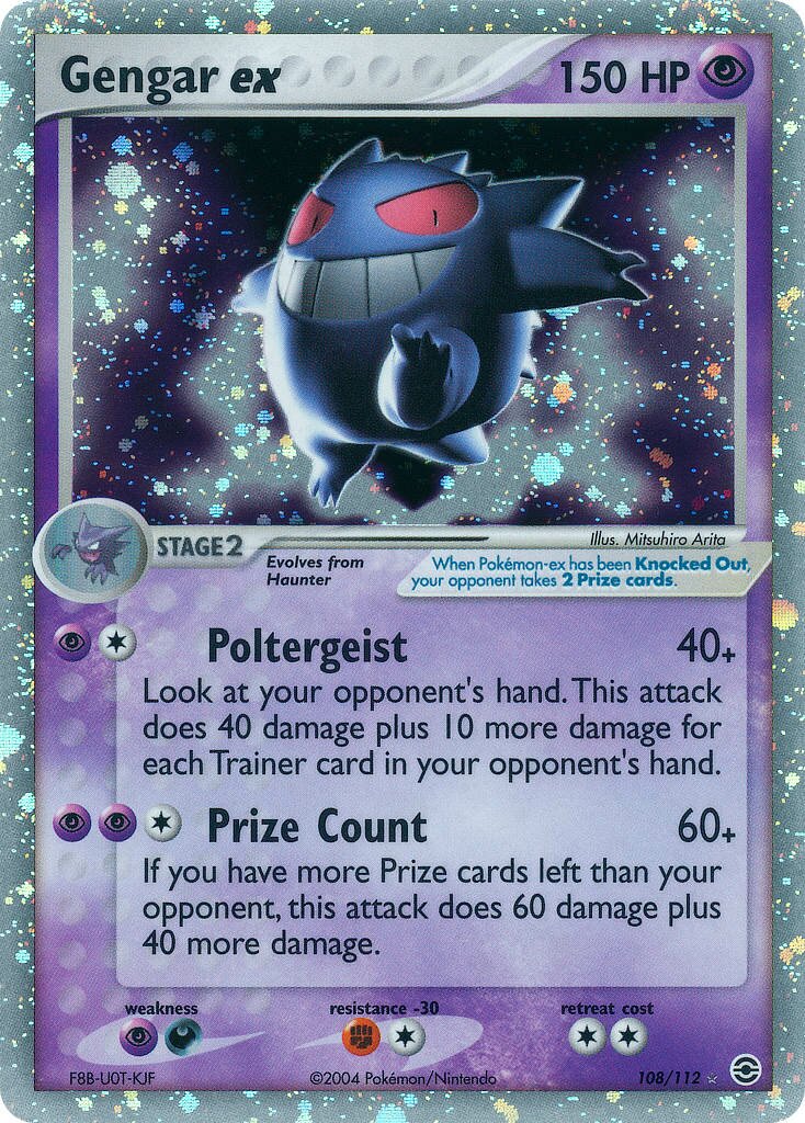 Gengar ex 108/116 — EX FireRed & LeafGreen (English Pokémon TCG card)