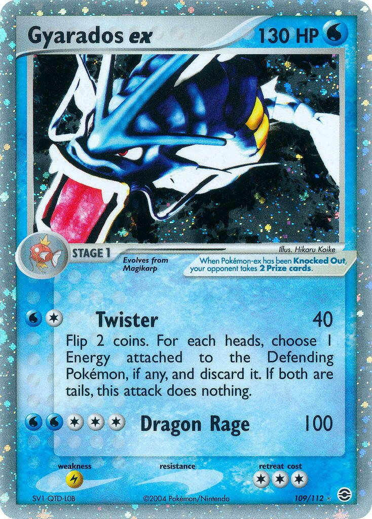 Gyarados ex 109/116 — EX FireRed & LeafGreen (English Pokémon TCG card)
