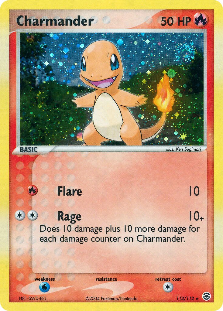 Charmander 113/116 — EX FireRed & LeafGreen (English Pokémon TCG card)