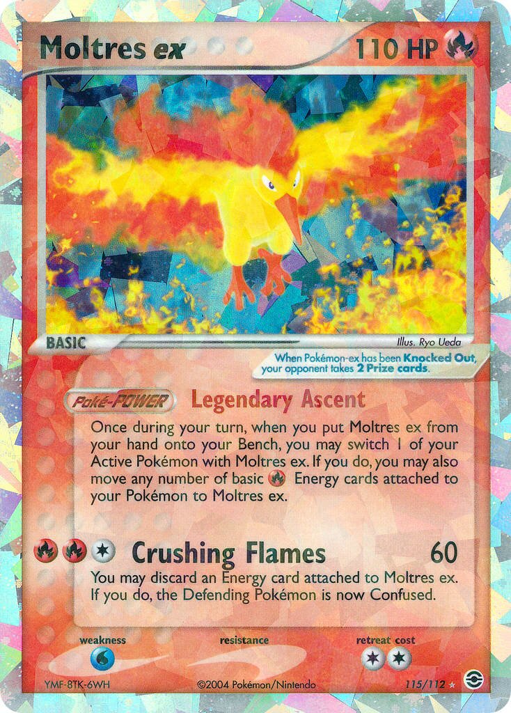 Moltres ex 115/116 — EX FireRed & LeafGreen (English Pokémon TCG card)