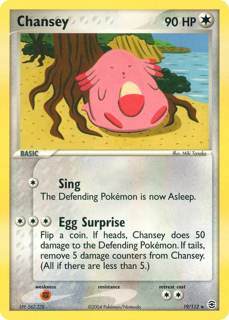 Chansey 019/116 — EX FireRed & LeafGreen (English Pokémon TCG card)