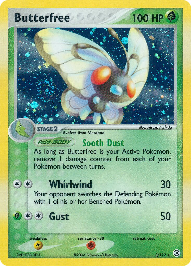 Butterfree 002/116 — EX FireRed & LeafGreen (English Pokémon TCG card)