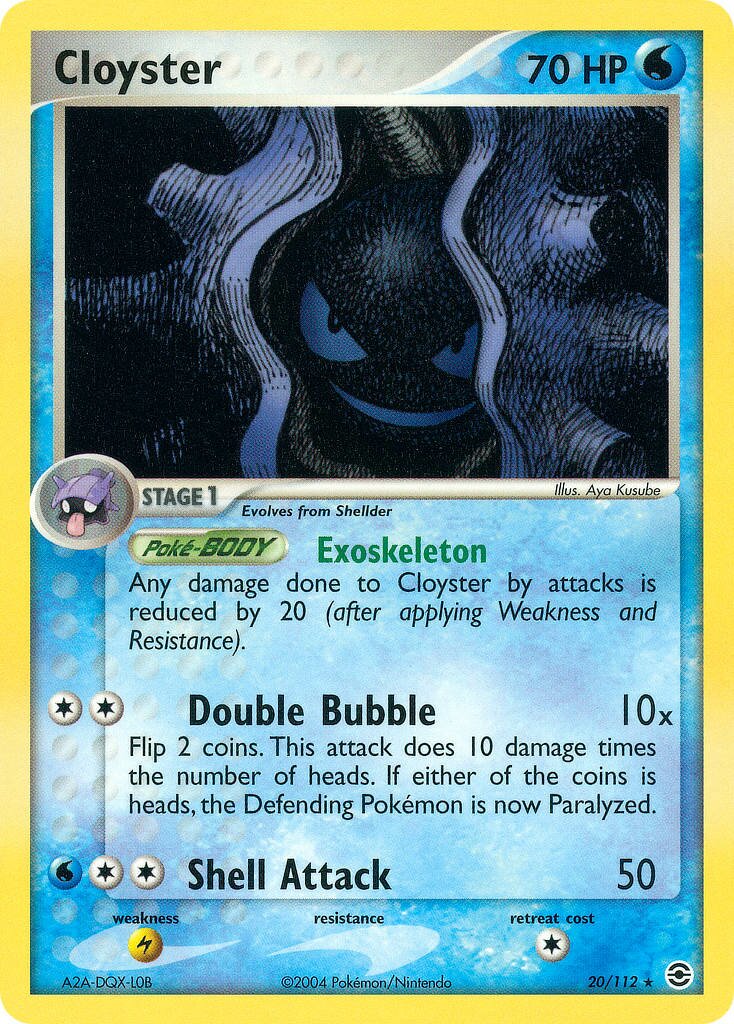 Cloyster 020/116 — EX FireRed & LeafGreen (English Pokémon TCG card)