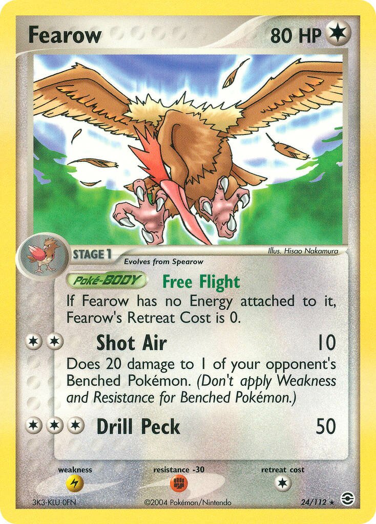 Fearow 024/116 — EX FireRed & LeafGreen (English Pokémon TCG card)