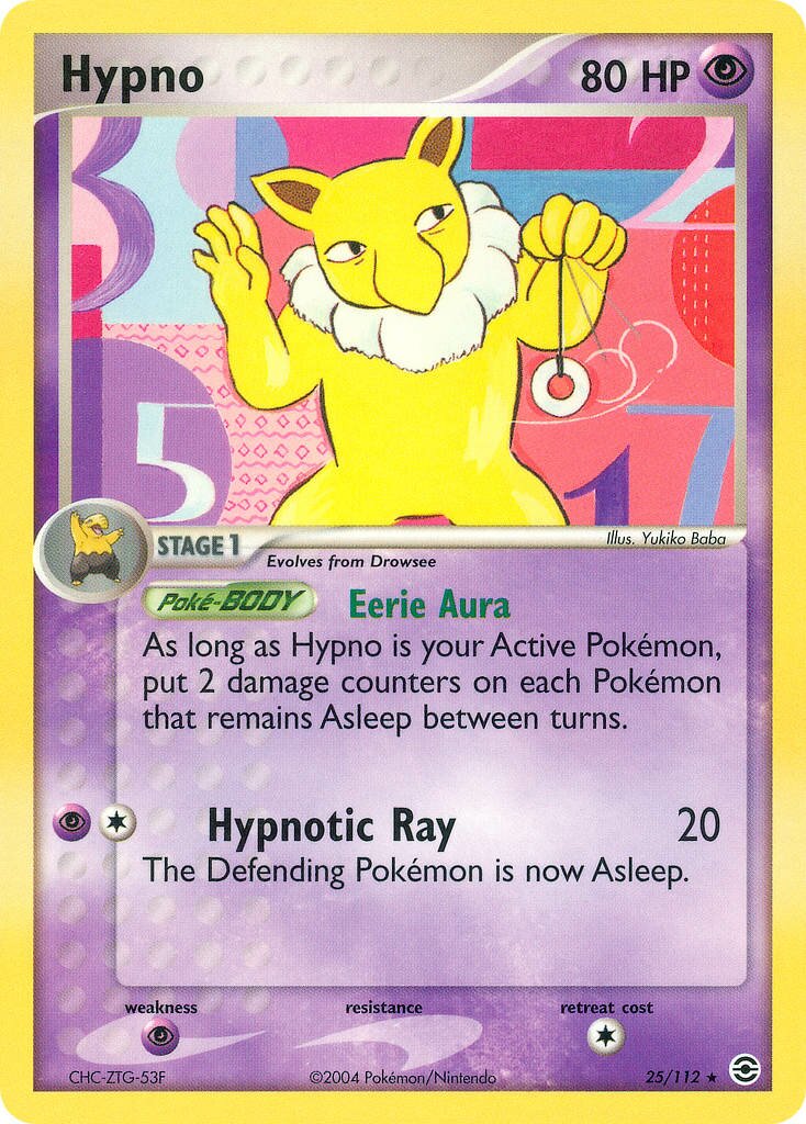 Hypno 025/116 — EX FireRed & LeafGreen (English Pokémon TCG card)