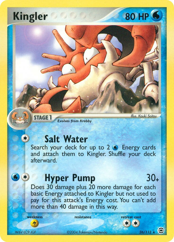 Kingler 026/116 — EX FireRed & LeafGreen (English Pokémon TCG card)