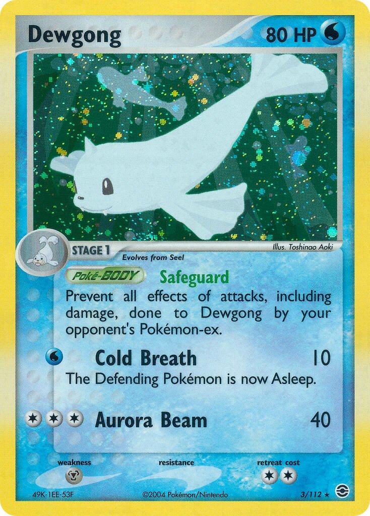 Dewgong 003/116 — EX FireRed & LeafGreen (English Pokémon TCG card)