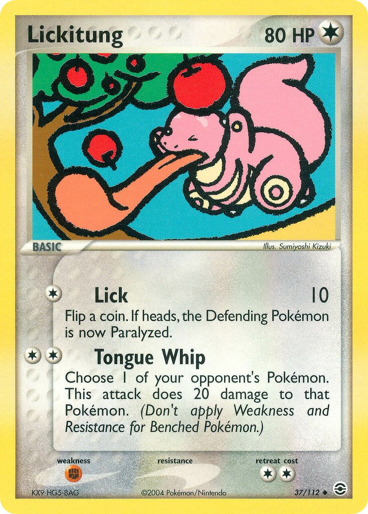 Lickitung 037/116 — EX FireRed & LeafGreen (English Pokémon TCG card)