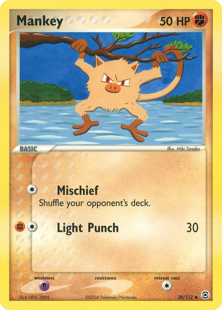 Mankey 038/116 — EX FireRed & LeafGreen (English Pokémon TCG card)