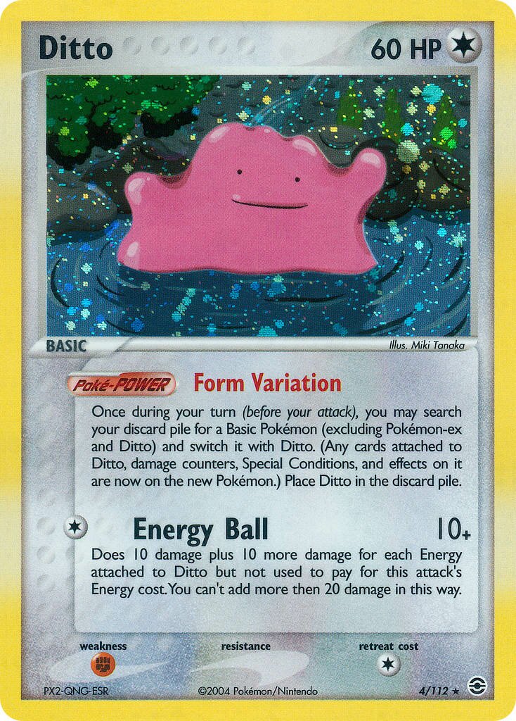 Ditto 004/116 — EX FireRed & LeafGreen (English Pokémon TCG card)