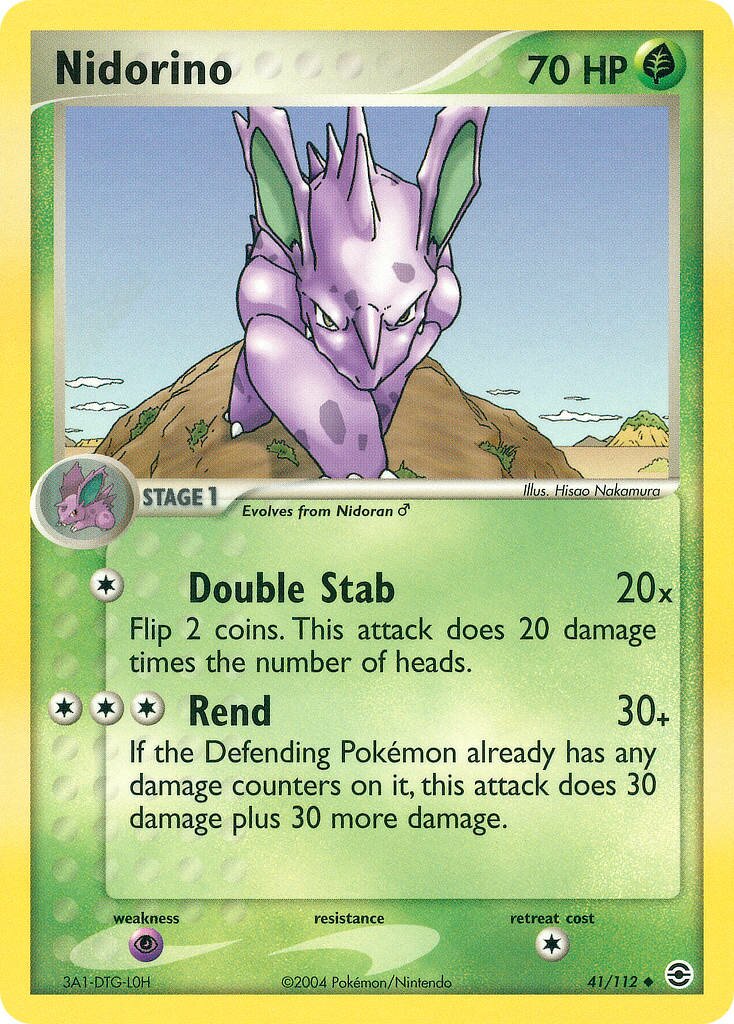 Nidorino 041/116 — EX FireRed & LeafGreen (English Pokémon TCG card)