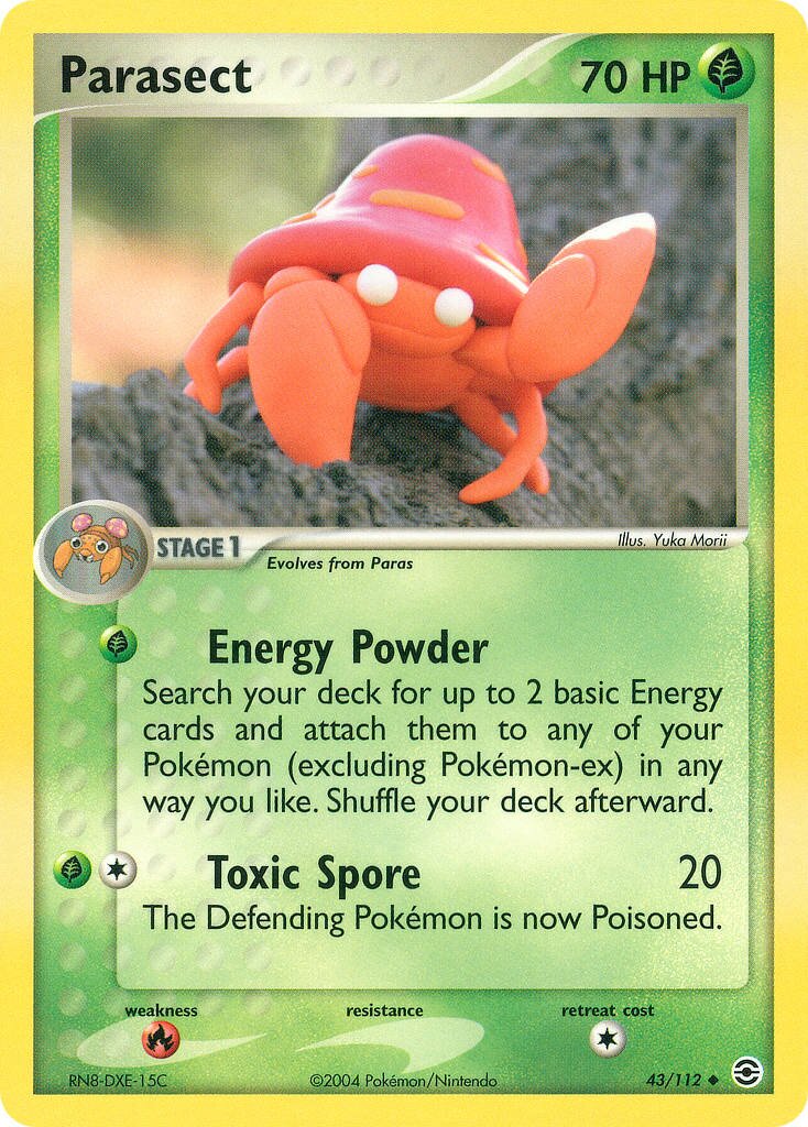 Parasect 043/116 — EX FireRed & LeafGreen (English Pokémon TCG card)