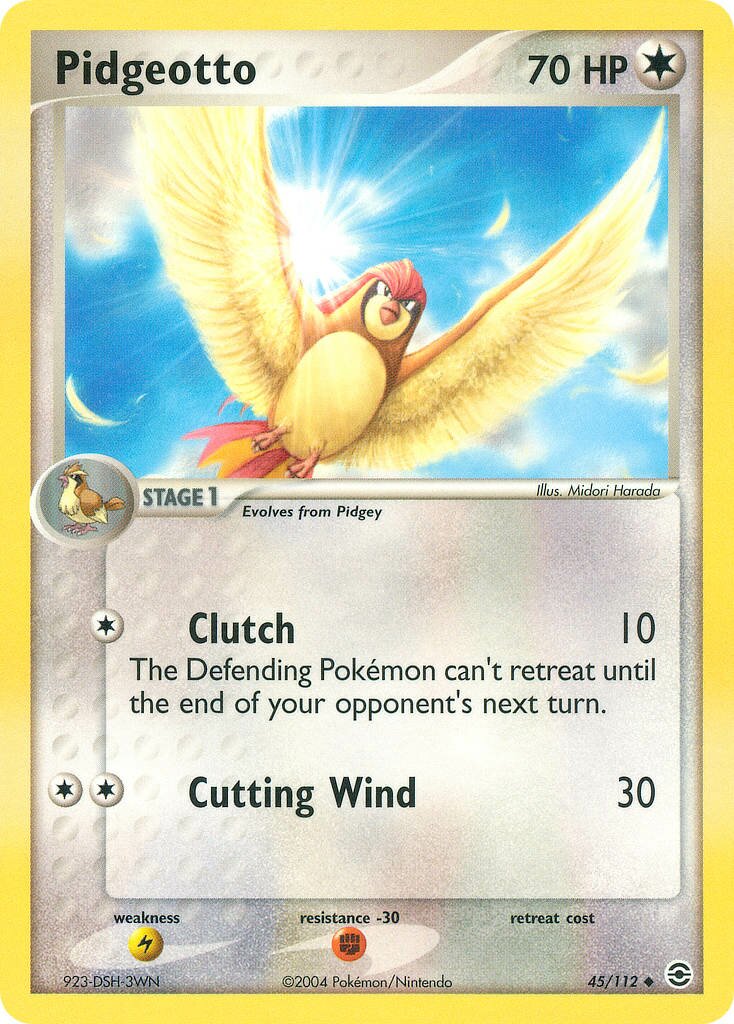 Pidgeotto 045/116 — EX FireRed & LeafGreen (English Pokémon TCG card)