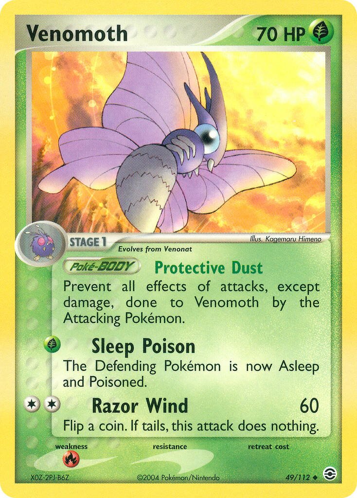 Venomoth 049/116 — EX FireRed & LeafGreen (English Pokémon TCG card)