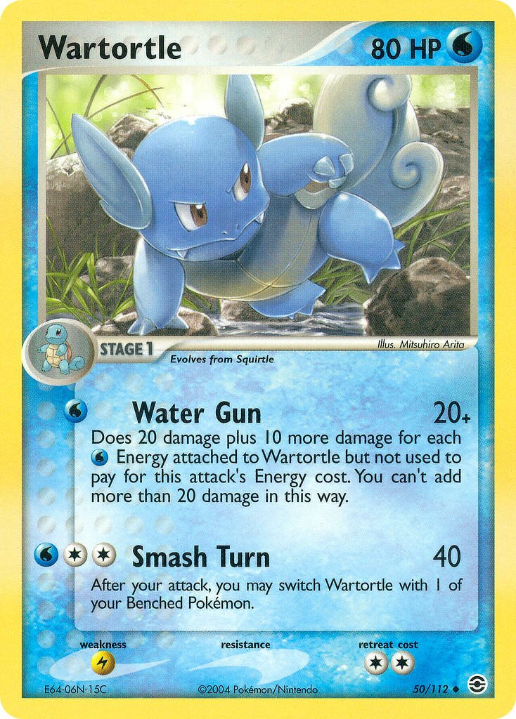 Wartortle 050/116 — EX FireRed & LeafGreen (English Pokémon TCG card)