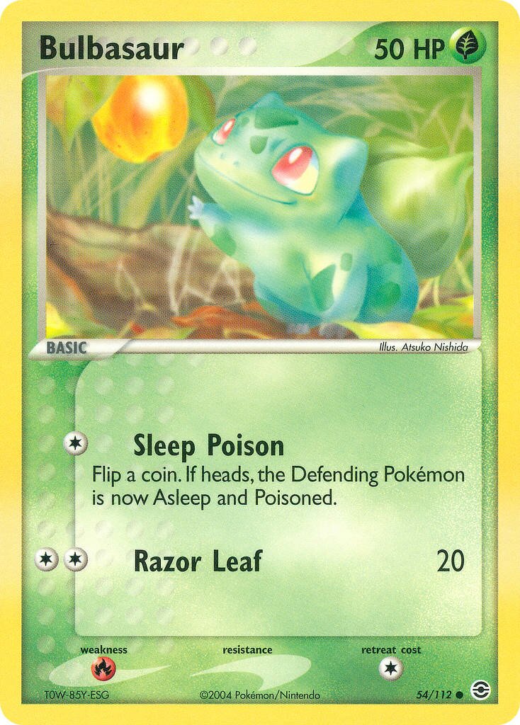 Bulbasaur 054/116 — EX FireRed & LeafGreen (English Pokémon TCG card)