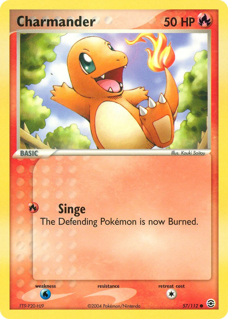 Charmander 057/116 — EX FireRed & LeafGreen (English Pokémon TCG card)