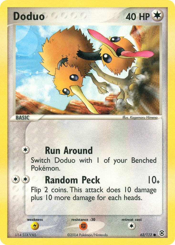 Doduo 062/116 — EX FireRed & LeafGreen (English Pokémon TCG card)