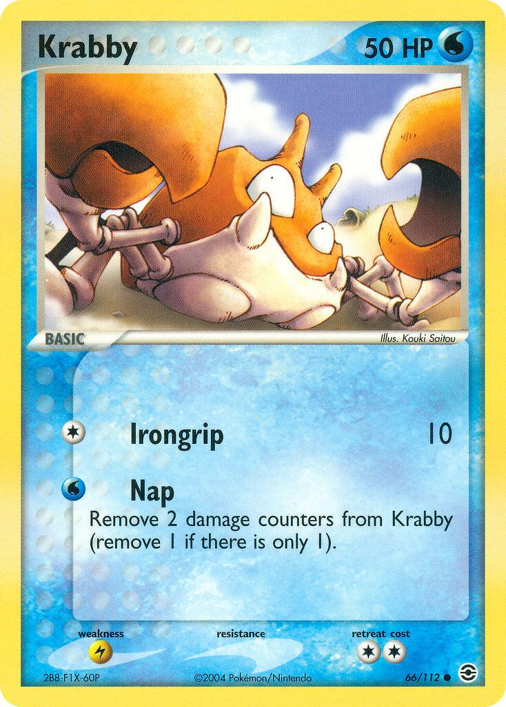 Krabby 066/116 — EX FireRed & LeafGreen (English Pokémon TCG card)