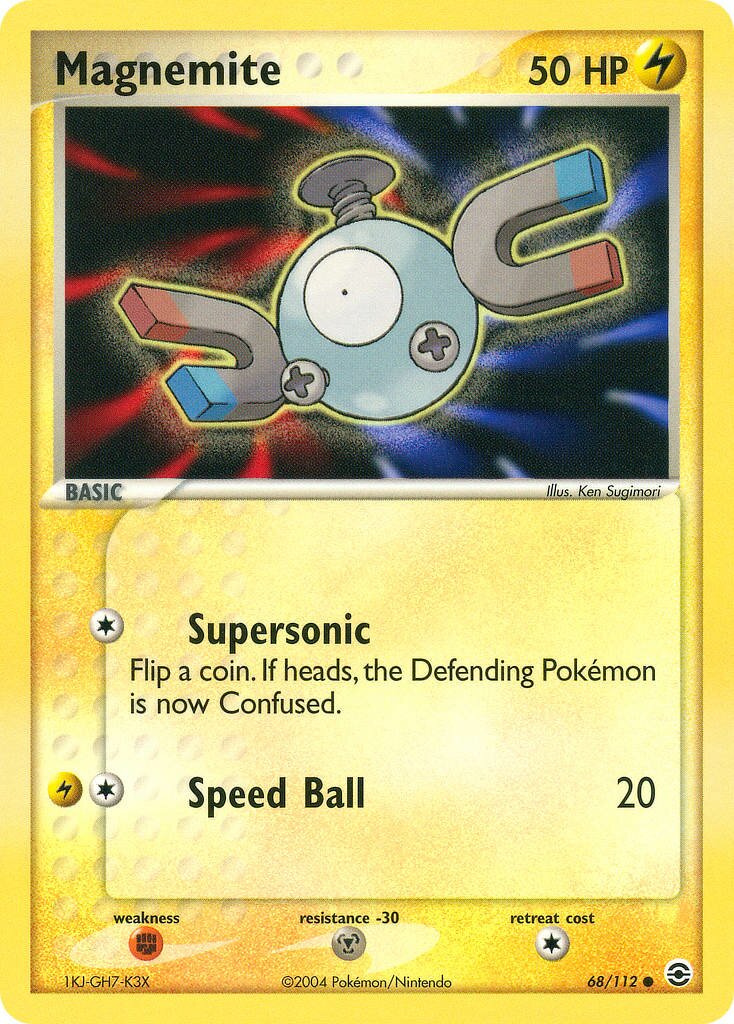 Magnemite 068/116 — EX FireRed & LeafGreen (English Pokémon TCG card)