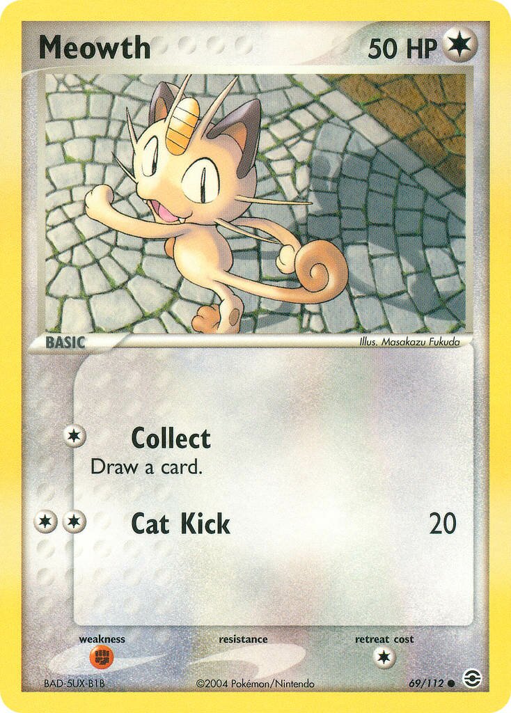 Meowth 069/116 — EX FireRed & LeafGreen (English Pokémon TCG card)