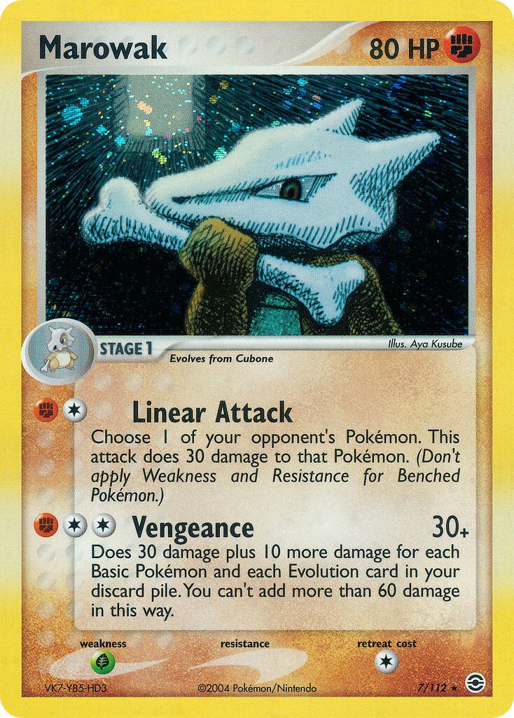 Marowak 007/116 — EX FireRed & LeafGreen (English Pokémon TCG card)
