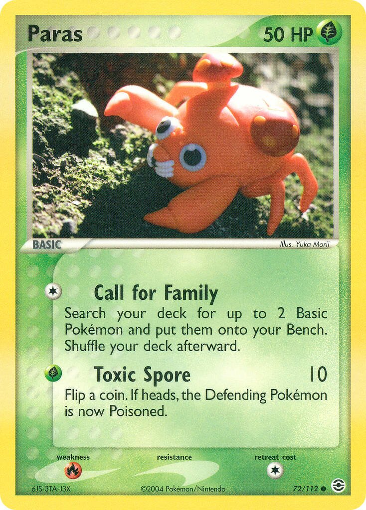 Paras 072/116 — EX FireRed & LeafGreen (English Pokémon TCG card)