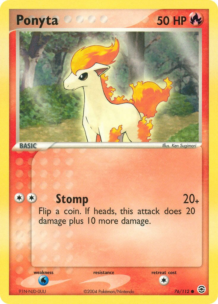 Ponyta 076/116 — EX FireRed & LeafGreen (English Pokémon TCG card)