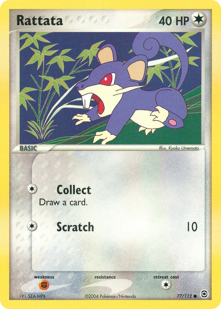 Rattata 077/116 — EX FireRed & LeafGreen (English Pokémon TCG card)