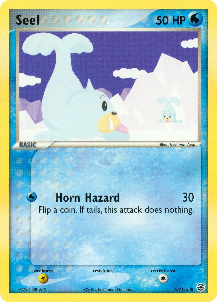 Seel 078/116 — EX FireRed & LeafGreen (English Pokémon TCG card)