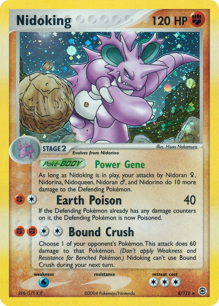 Nidoking 008/116 — EX FireRed & LeafGreen (English Pokémon TCG card)