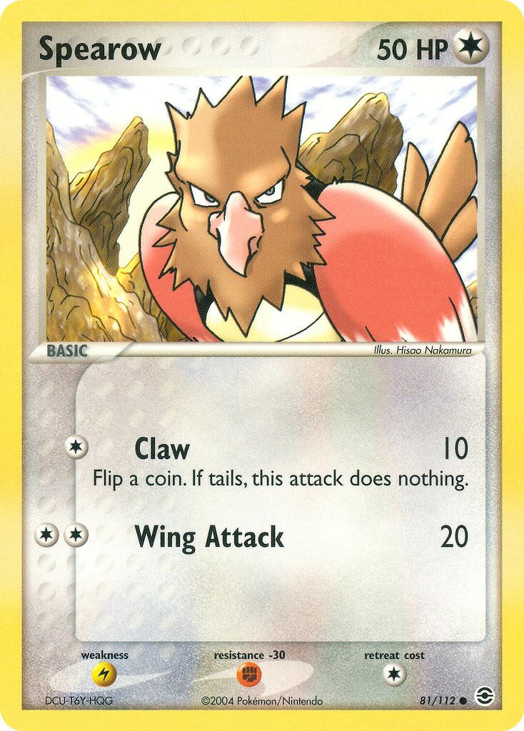 Spearow 081/116 — EX FireRed & LeafGreen (English Pokémon TCG card)