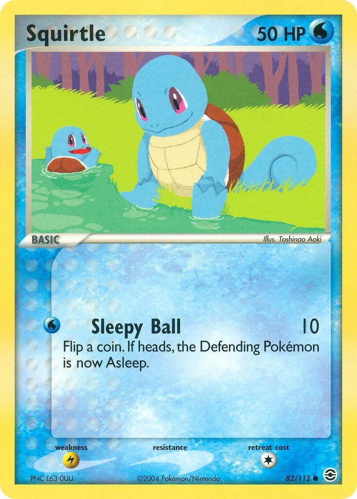 Squirtle 082/116 — EX FireRed & LeafGreen (English Pokémon TCG card)