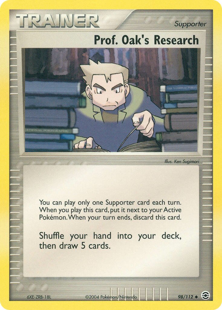 Prof. Oak's Research 098/116 — EX FireRed & LeafGreen (English Pokémon TCG card)