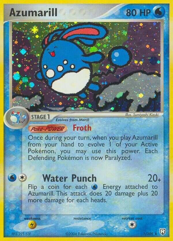 Azumarill 001/111 — EX Team Rocket Returns (English Pokémon TCG card)