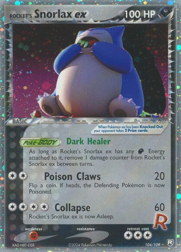 Rocket's Snorlax ex 104/111 — EX Team Rocket Returns (English Pokémon TCG card)