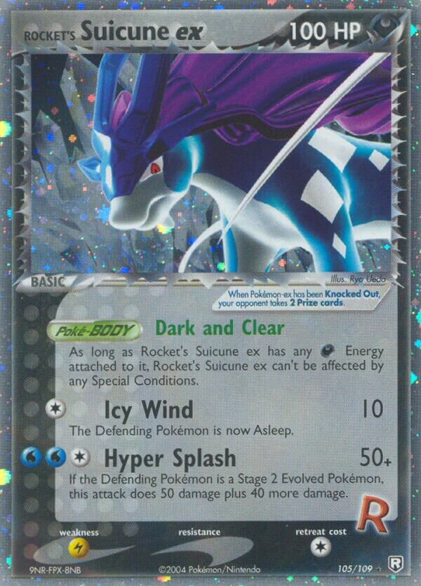 Rocket's Suicune ex 105/111 — EX Team Rocket Returns (English Pokémon TCG card)