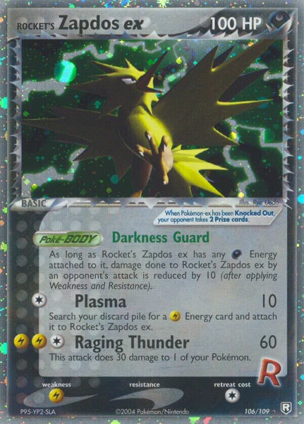 Rocket's Zapdos ex 106/111 — EX Team Rocket Returns (English Pokémon TCG card)