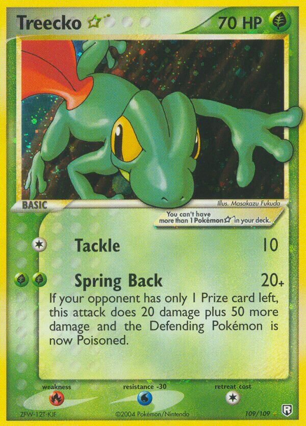 Treecko ☆ 109/111 — EX Team Rocket Returns (English Pokémon TCG card)