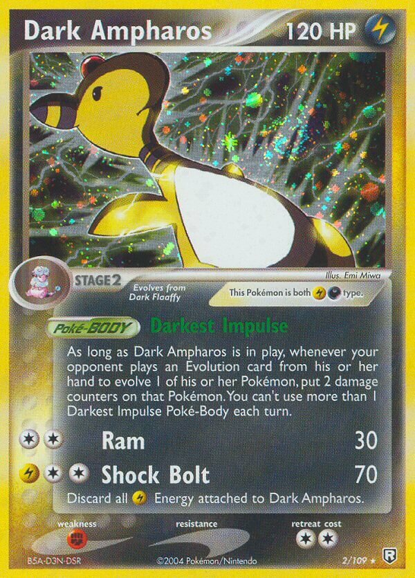 Dark Ampharos 002/111 — EX Team Rocket Returns (English Pokémon TCG card)
