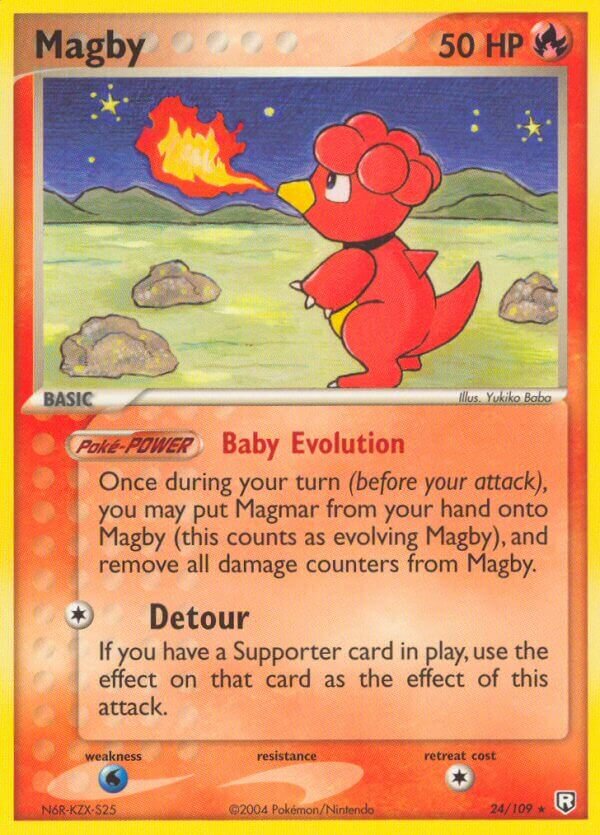 Magby 024/111 — EX Team Rocket Returns (English Pokémon TCG card)