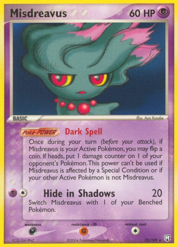 Misdreavus 025/111 — EX Team Rocket Returns (English Pokémon TCG card)