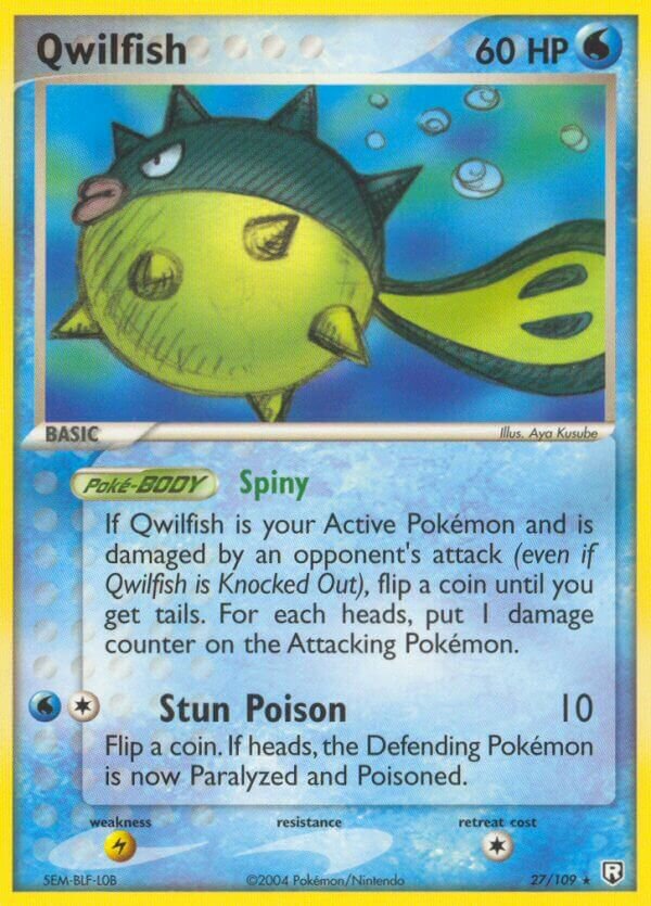 Qwilfish 027/111 — EX Team Rocket Returns (English Pokémon TCG card)