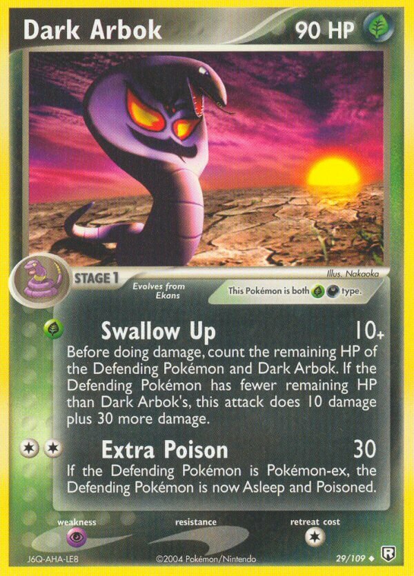 Dark Arbok 029/111 — EX Team Rocket Returns (English Pokémon TCG card)