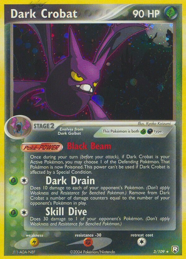 Dark Crobat 003/111 — EX Team Rocket Returns (English Pokémon TCG card)
