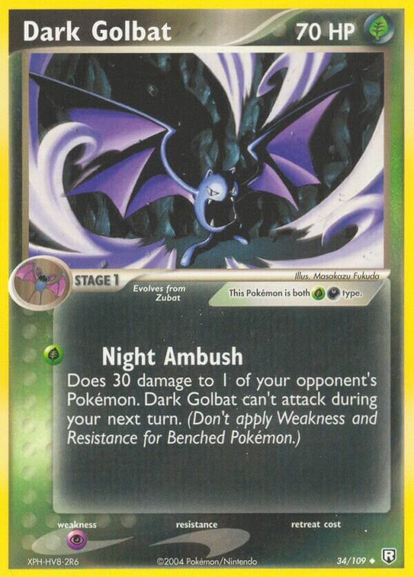 Dark Golbat 034/111 — EX Team Rocket Returns (English Pokémon TCG card)