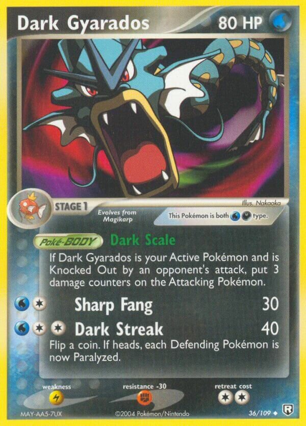 Dark Gyarados 036/111 — EX Team Rocket Returns (English Pokémon TCG card)